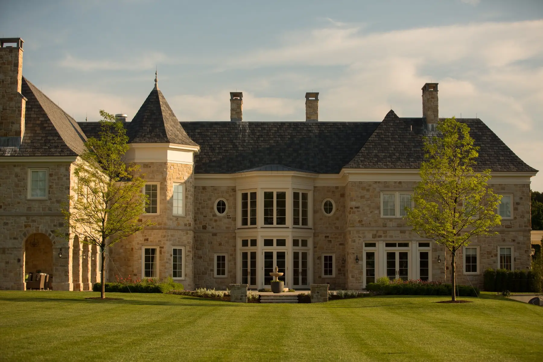 Classical Luxury on a Hillside Meadow